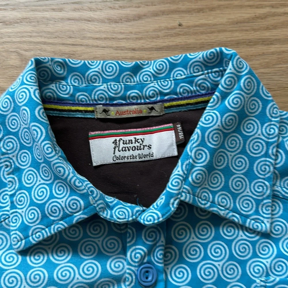 4funkyflavours Australia organic short sleeve button-down shirt boys EUR 158/164